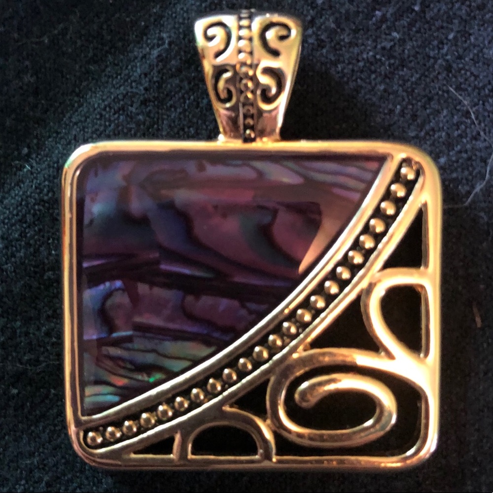 Lia Sophia Purple and gold tone slide